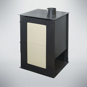 Печь-Камин Варвара "ГАРМОНИЯ 105 (ПЛИТКА)" (Стальная 3D футеровка)